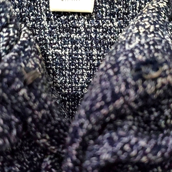 Danny & Nicole Charcoal Lettuce Ruffled Neck Long Sleeve Career Cropped Jacket - Picture 6 of 12